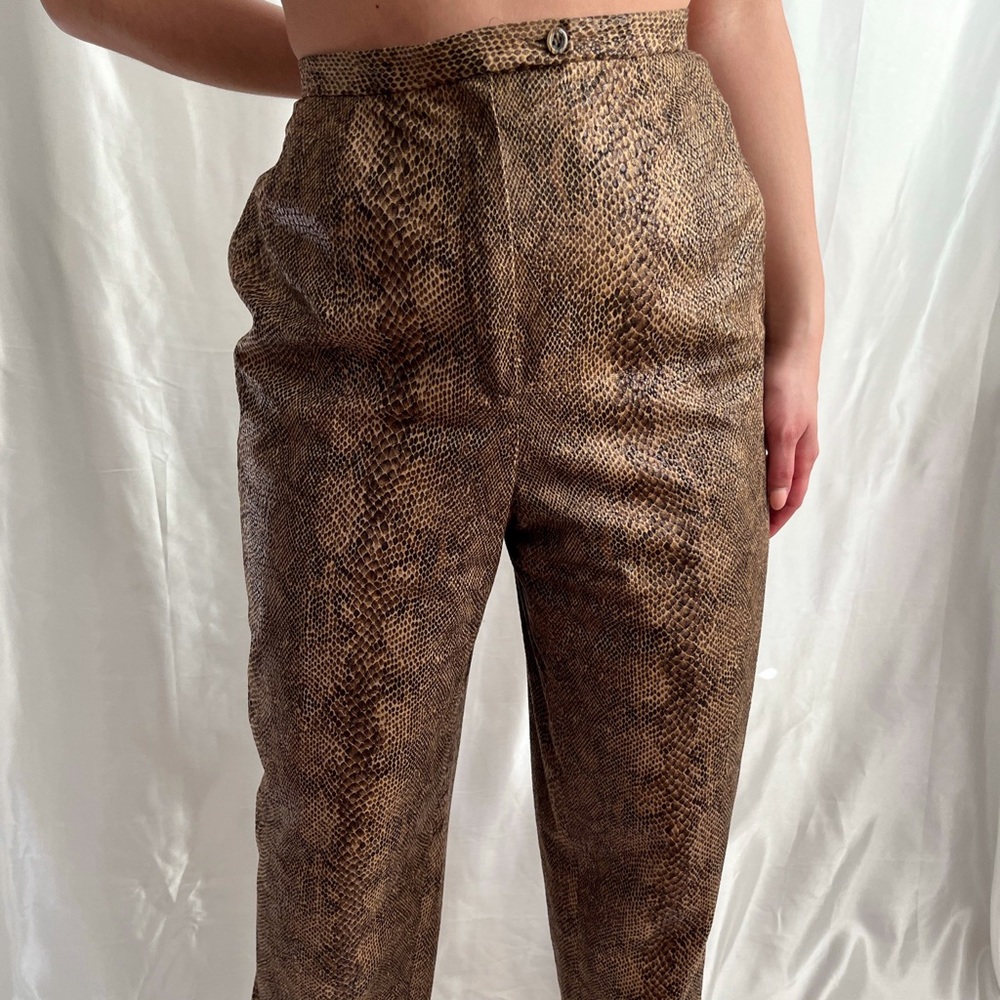 VTG snake embossed trouser pant
